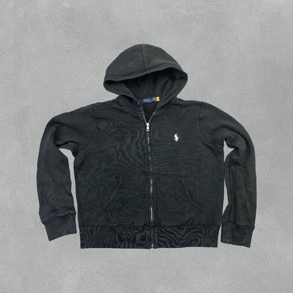 (988) Zwart Ralph Lauren Zip Vest - L - Zeer Goede staat, Maat 52/54 (L), Zwart, Ralph Lauren, Ophalen of Verzenden