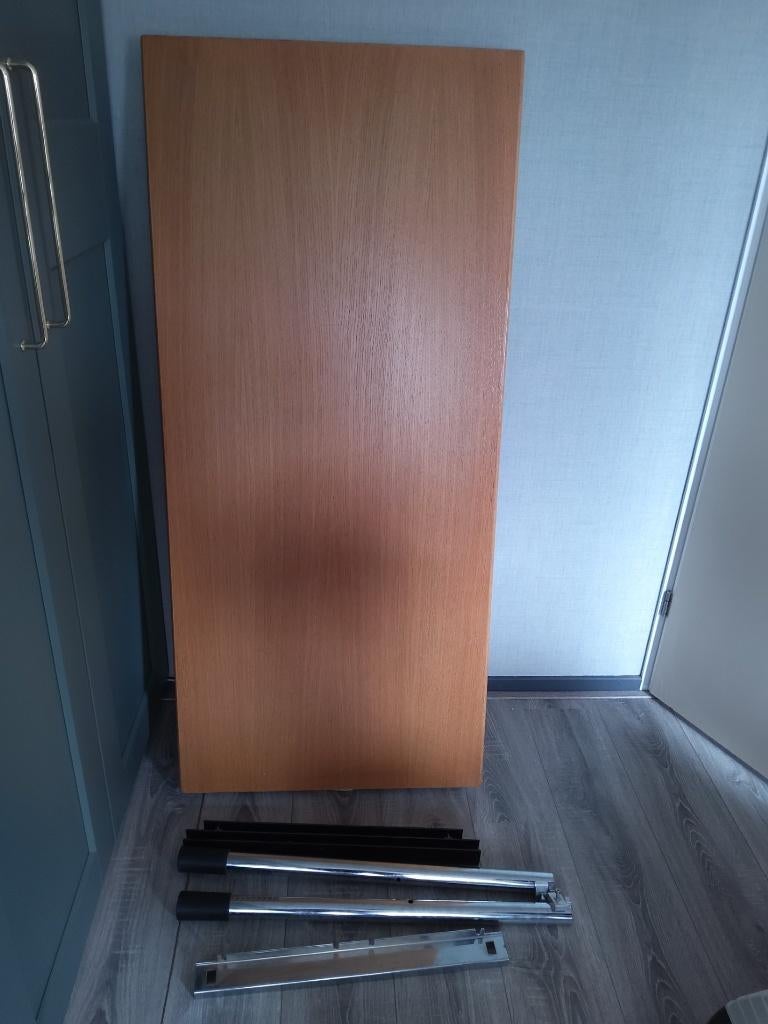 Bureaublad Ikea Signatur 144 x 63, Ophalen, In hoogte verstelbaar, 63 cm, Hout