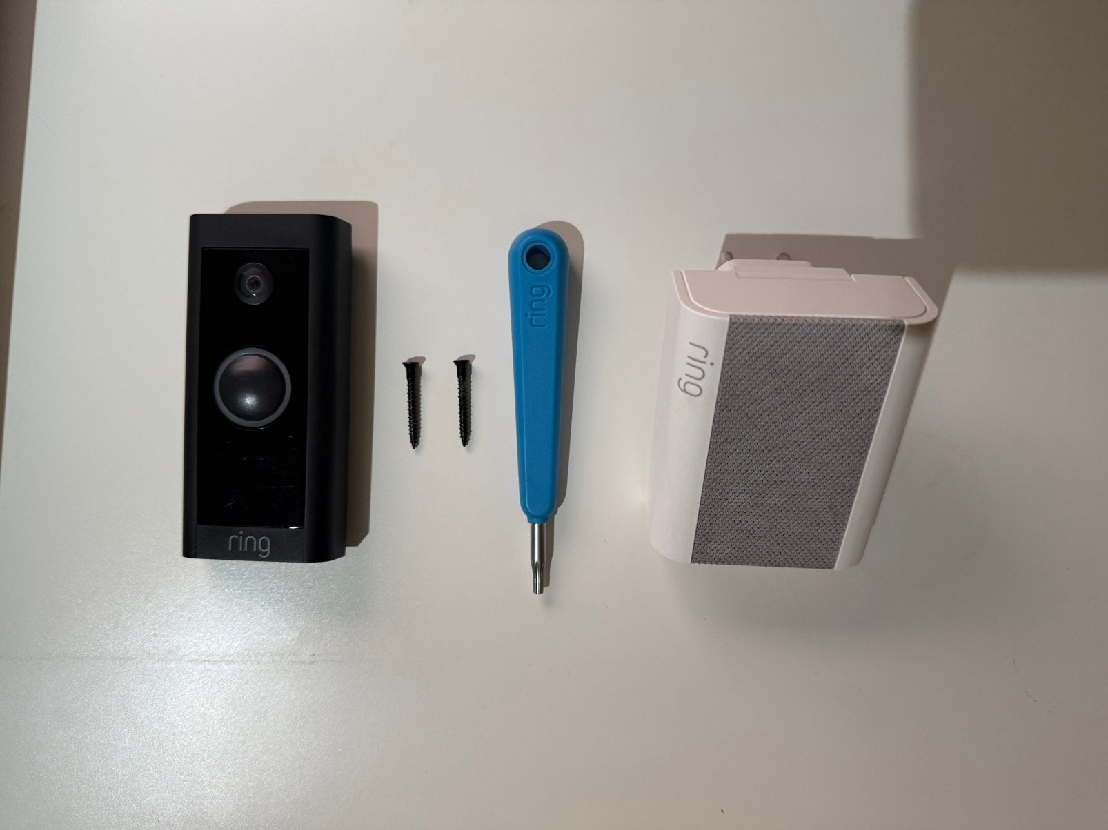 Ring Deurbel Wired + Chime (Volledige Set), Ophalen, Bewegingsdetectiesensor, Zo goed als nieuw, Bedraad