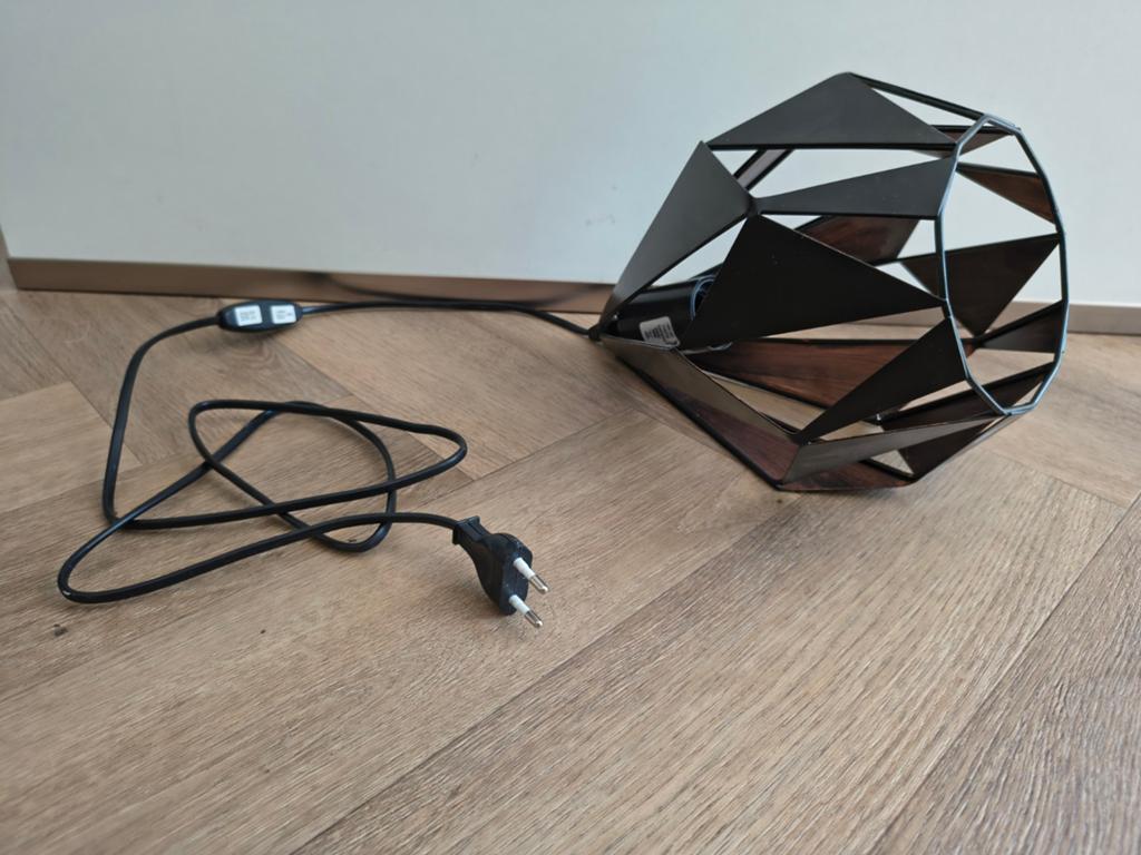 Design Lamp met snoerschakelaar, Ophalen of Verzenden, Zo goed als nieuw, Metaal, Minder dan 50 cm