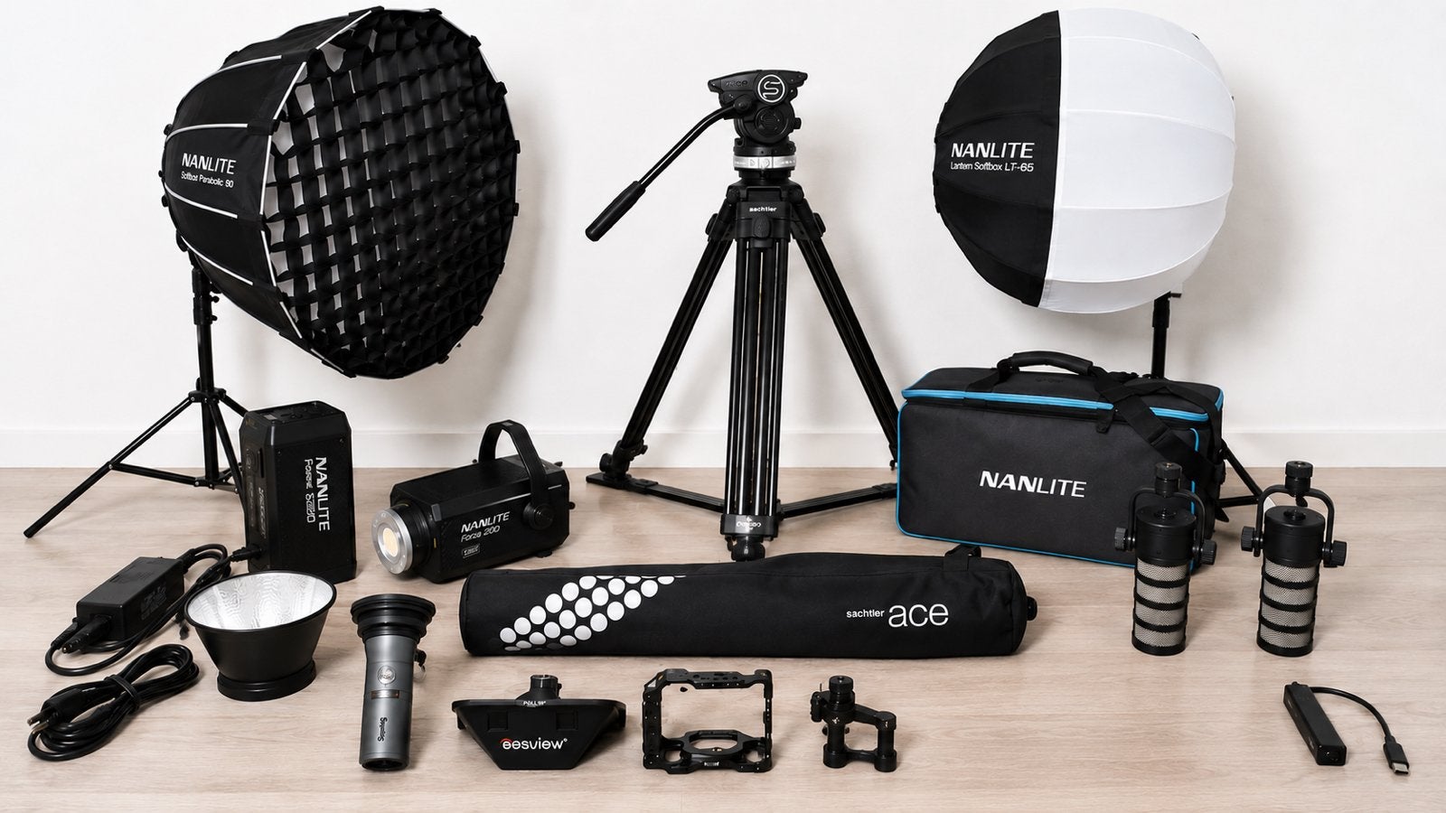 Sachtler Ace M | Nanlite Forza 200 |SmallRig | RODE |Softbox, Ophalen of Verzenden, Zo goed als nieuw