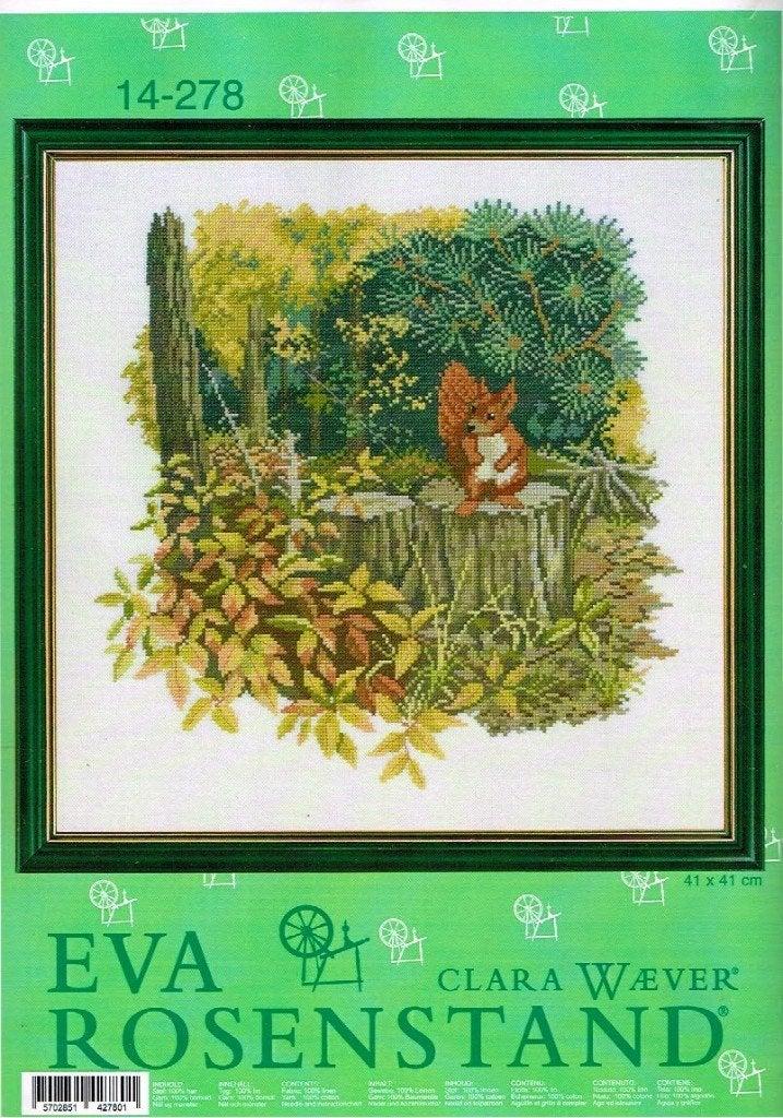 Cado Eva Rosenstand borduurpakket, EEKHOORN OP STAM 14-278, Ophalen of Verzenden, Nieuw, Handborduren, Borduurpakket