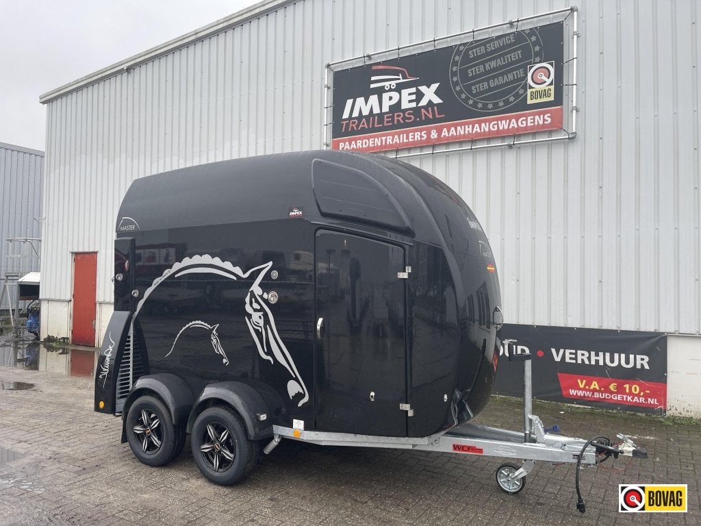 Bij Impex Bockmann Master WCF zwart metallic top uitvoering, Nieuw, Polyester, 2-paards trailer