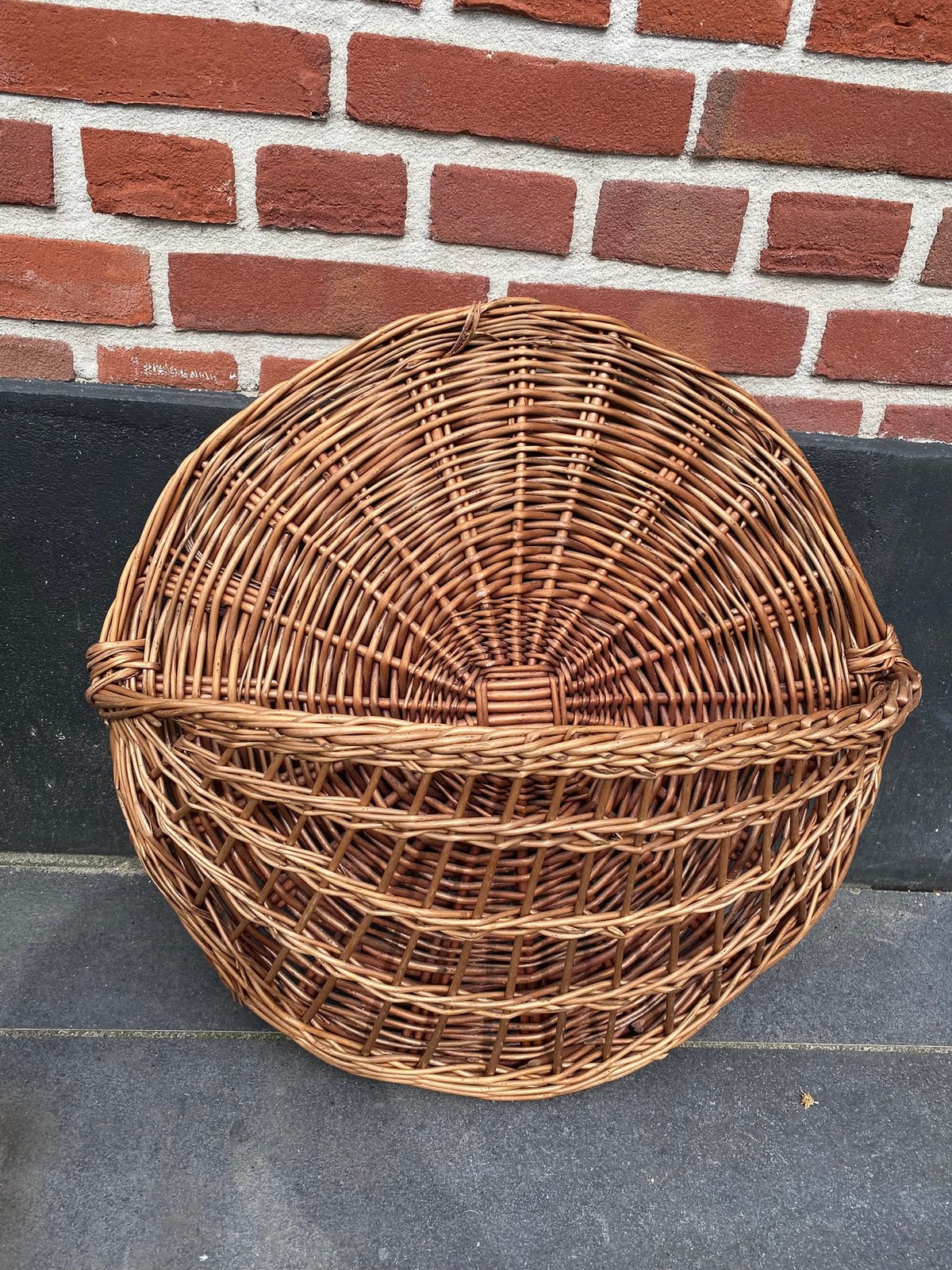 Vintage; Wand lectuurbak van riet / rotan, Huis en Inrichting, Woonaccessoires | Krantenbakken en Lectuurbakken, Ophalen of Verzenden