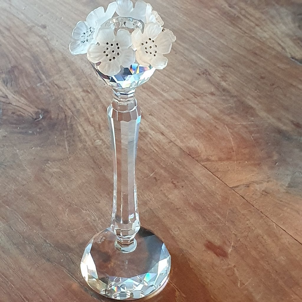 Swarovski kandelaar 137 bloem, Verzamelen, Swarovski, Ophalen, Zo goed als nieuw, Figuurtje
