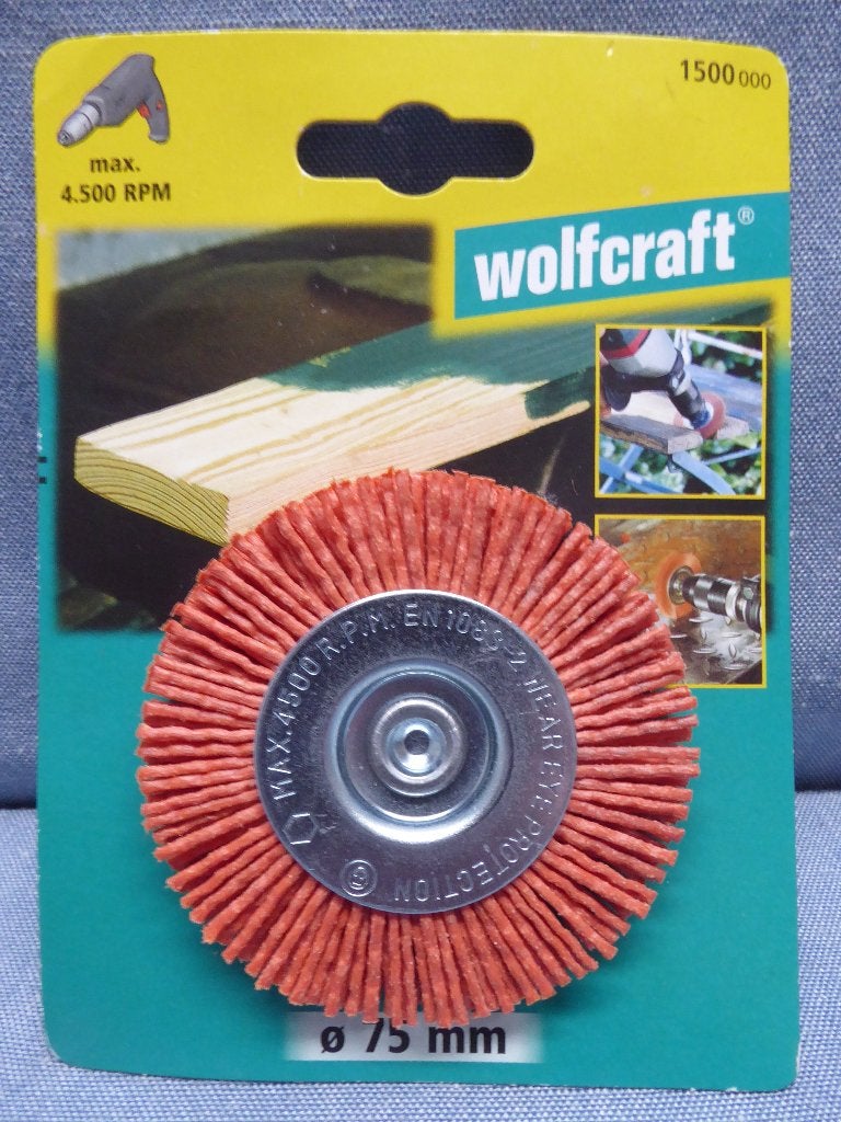 Wolfcraft Draadborstel Nylon 75mm 150000, Ophalen of Verzenden, Nieuw
