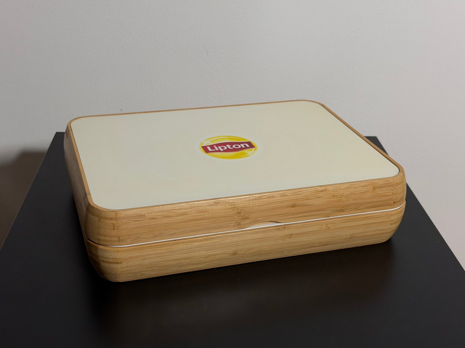 Originele Lipton Theedoos – 12 Vakken – Houten Theekist, Ophalen of Verzenden, Gebruikt