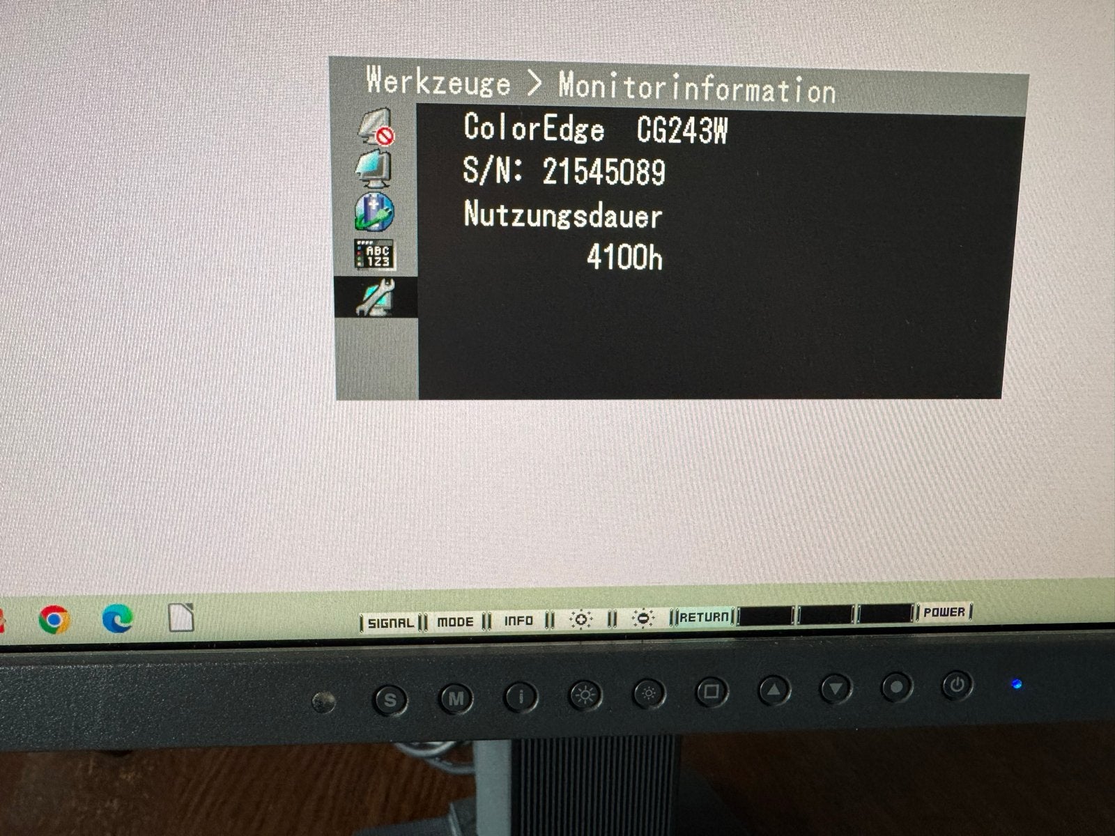 Eizo ColorEdge CG243W Monitor - Professionele Kwaliteit, Ophalen, IPS, Full HD, Zo goed als nieuw