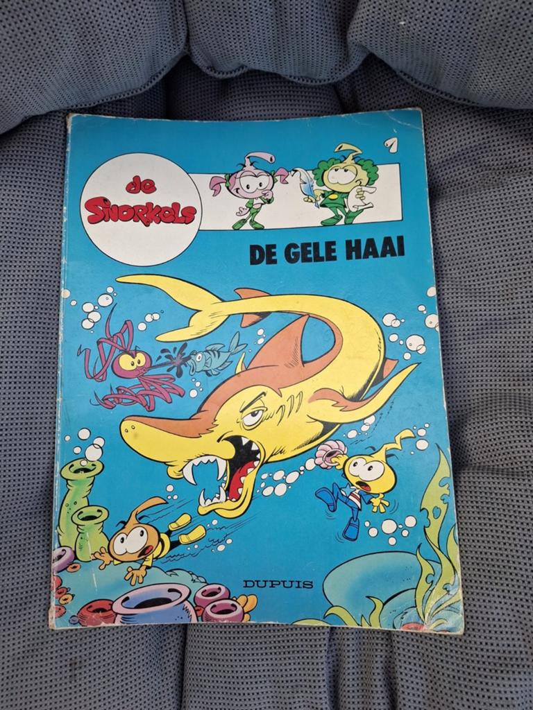 Stripboek de snorkels, de gele haai, Boeken, Stripboeken, Eén stripboek, Ophalen, Gelezen