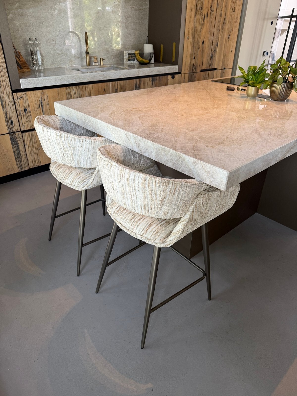 Moods Collection Ibiza barstoel / kruk - Be stylish nature, Ophalen, Draaibaar, 60 tot 90 cm, Nieuw