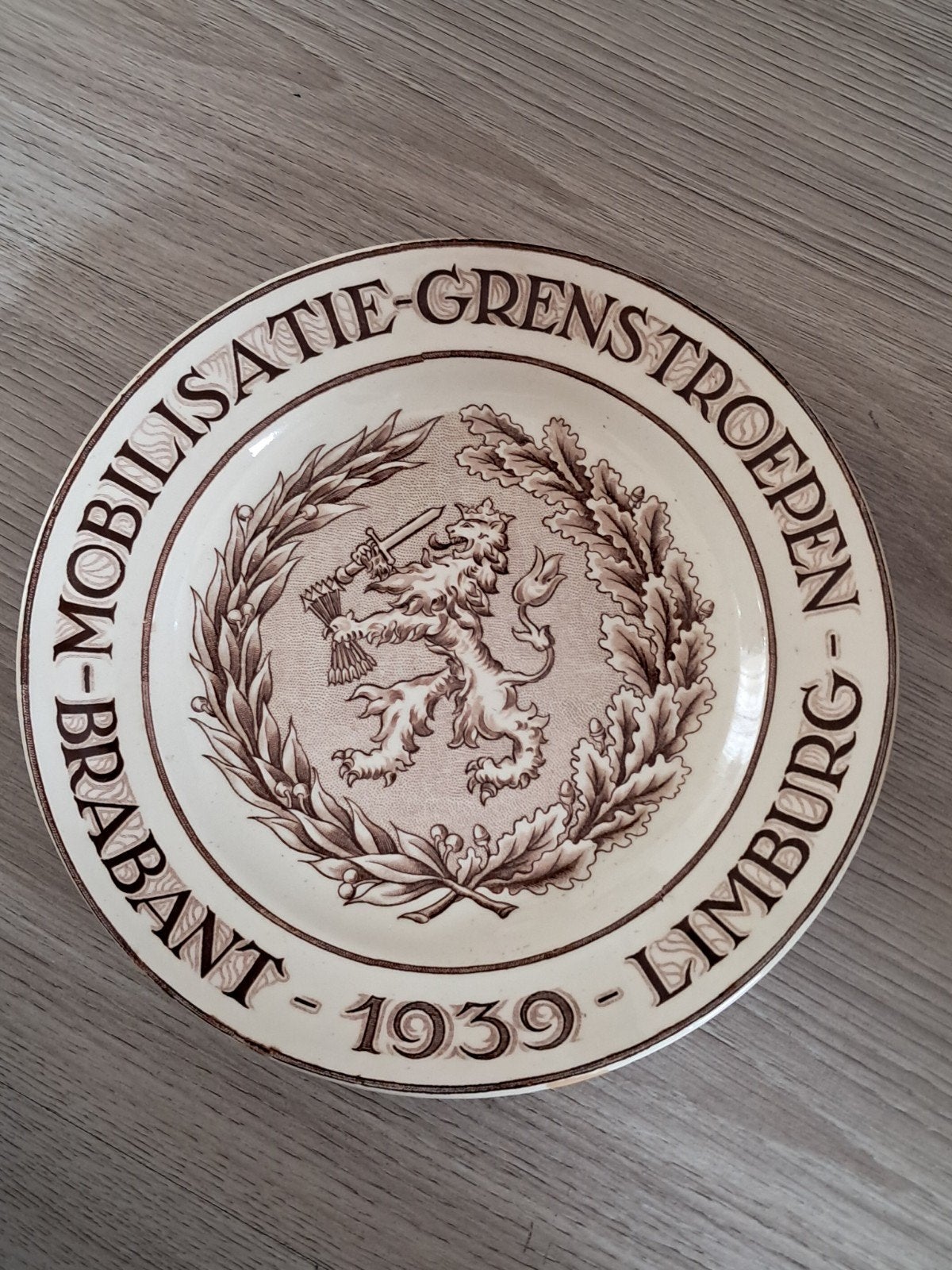 Mobilisatie grens troepen 1939 wandbord, Ophalen of Verzenden, Nederland