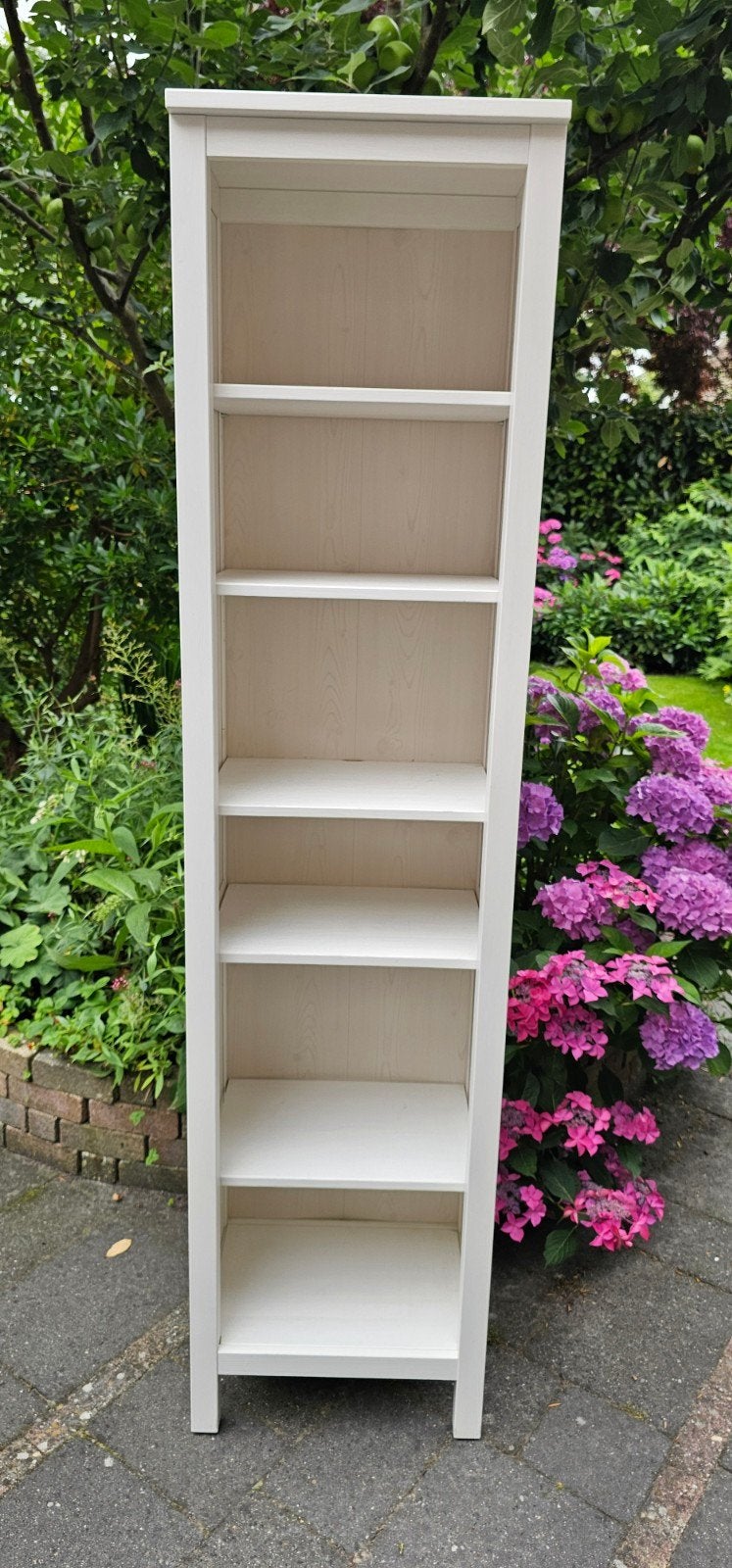 Ikea Hemnes boekenkast 49x37x198 cm Wit, Ophalen, Zo goed als nieuw, 25 tot 50 cm, 150 tot 200 cm