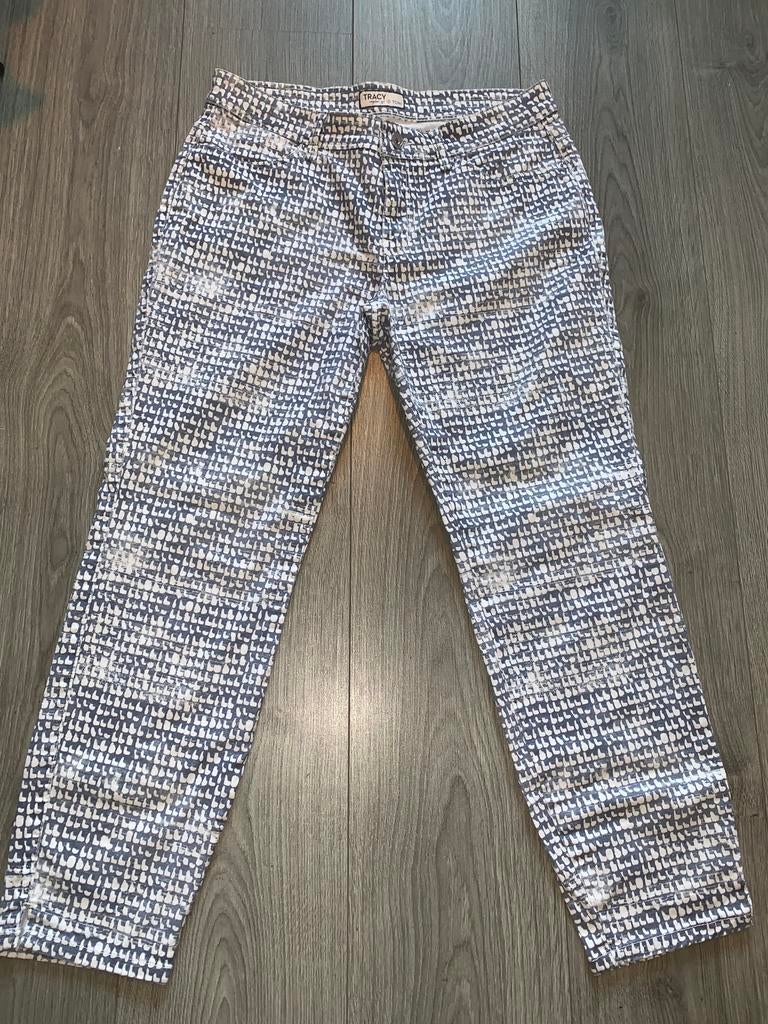 TONI  dames zomer stretch broek maat 38, Ophalen of Verzenden, Zo goed als nieuw, Blauw, W30 - W32 (confectie 38/40)
