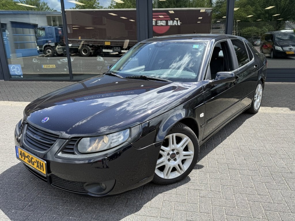 Saab 9-5 2.0t Arc (bj 2006, automaat), Auto's, 4 cilinders, 150 pk, 1505 kg, Zwart