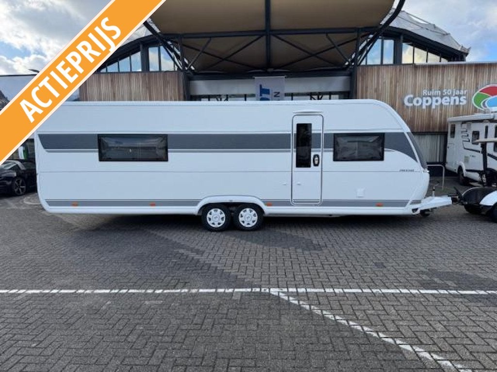 Hobby Prestige 720 WQC 2026 SALE €4713,- KORTING!, Caravans en Kamperen, Standaardzit, Hobby, Schokbreker, 7 tot 8 meter