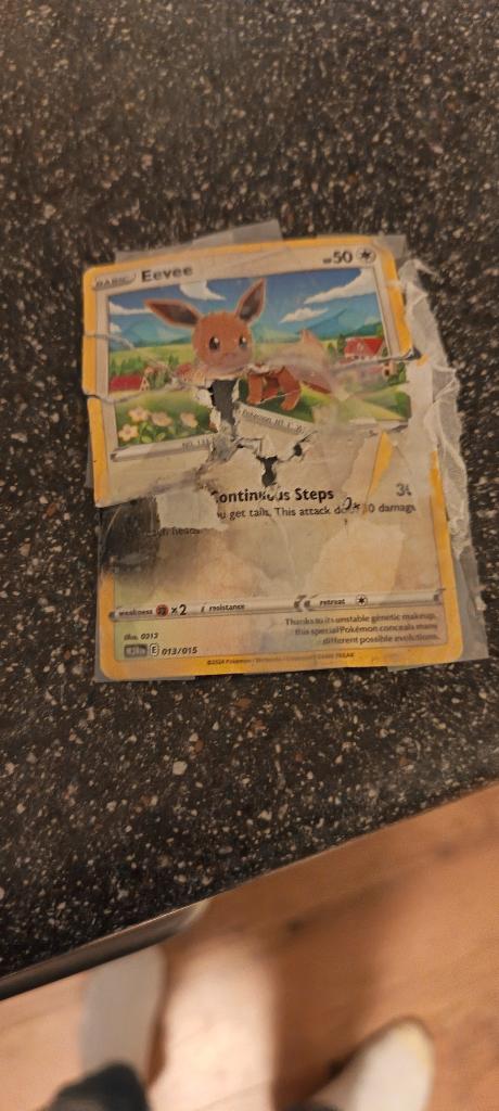 Eevee die alles overleefde, Eén persoon