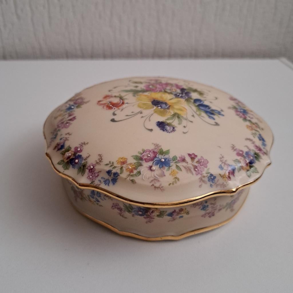 (r) Vintage porseleinen sieradendoosje Limoges, Antiek en Kunst, Antiek | Porselein, Ophalen