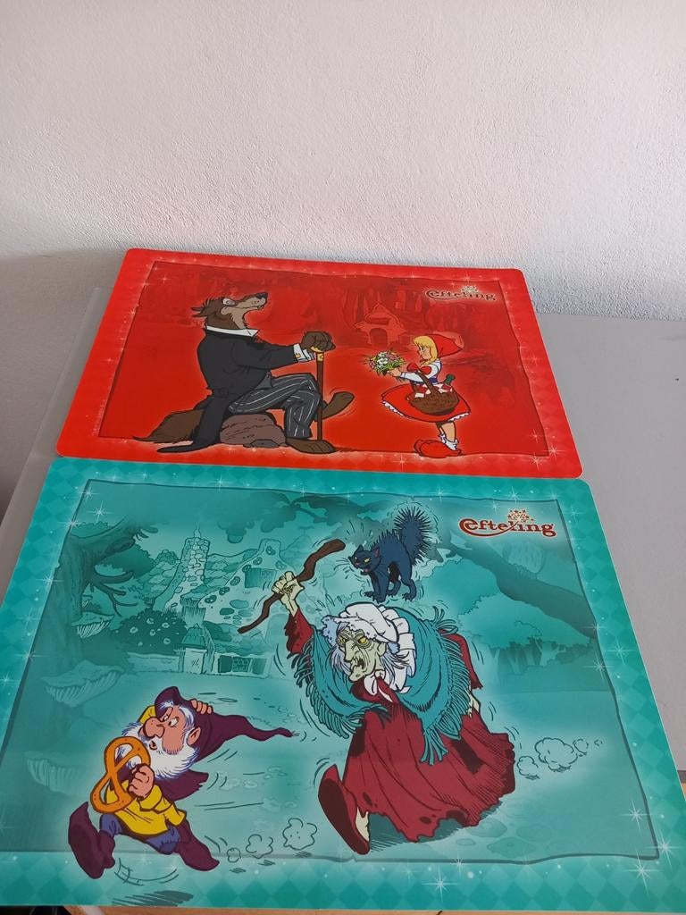 Vintage Efteling Placemats - Set van 4 nieuw, Verzamelen, Ophalen of Verzenden, Nieuw, Gebruiksvoorwerp