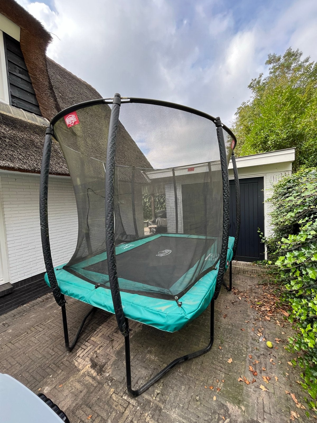BERG Trampoline (330x220cm) met Veiligheidsnet Deluxe, Ophalen, Gebruikt