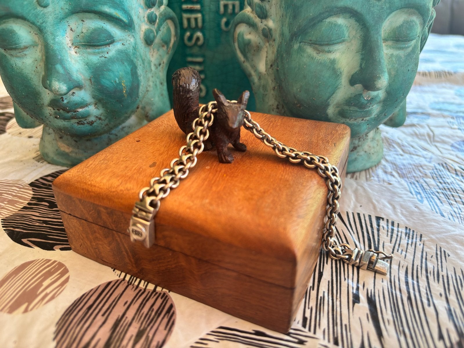 Buddha to Buddha armband zilver unisex 925, Sieraden, Tassen en Uiterlijk, Armbanden, Ophalen, Gebruikt, Zilver