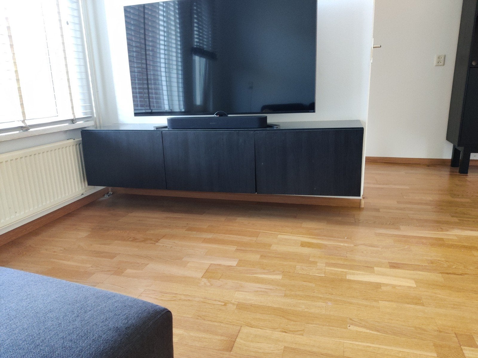 IKEA Besta TV meubel 180 cm breed, Huis en Inrichting, Kasten | Televisiemeubels, Ophalen, Gebruikt, 150 tot 200 cm, Minder dan 100 cm
