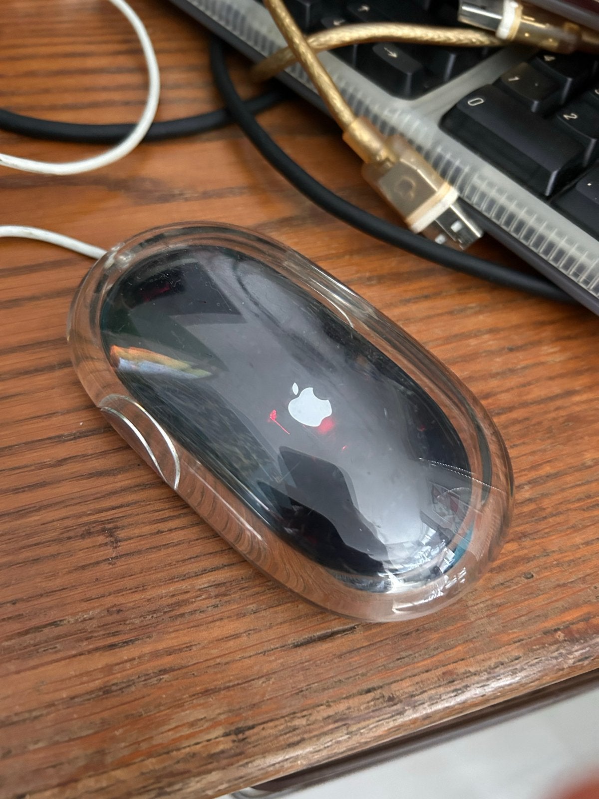 Apple Pro Muis - Vintage USB Muis, Rechtshandig, Muis, Gebruikt, Ophalen of Verzenden