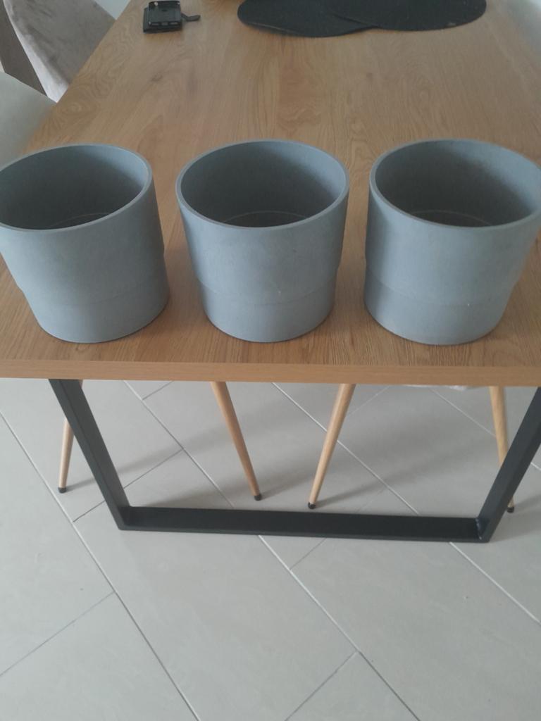Bloembakken 3 stuks binnen buiten, Tuin en Terras, Bloembakken en Plantenbakken, Ophalen, Rond, Kunststof, Balkon