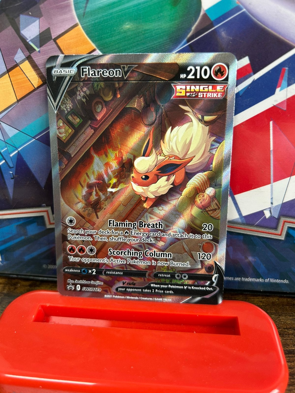 Flareon V Black Star Promo SWSH 179, Hobby en Vrije tijd, Ophalen of Verzenden, Nieuw, Losse kaart