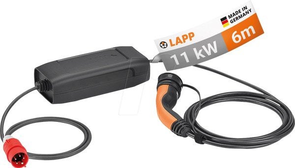 Type 2 mobiel laadstation 11kW, 3-fase, 16 A met CEE-stekker, Ophalen of Verzenden, Gebruikt, Laadpaal en Laadkabel