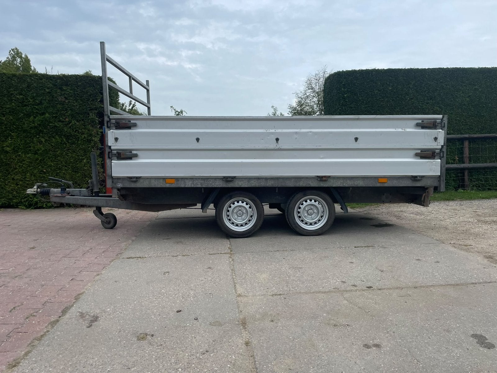 Hapert kipper kieper aanhanger aanhangwagen plateauwagen, Ophalen, Gebruikt