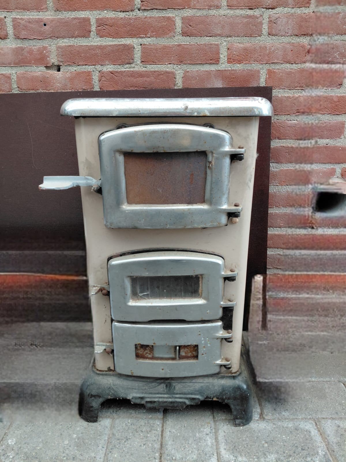 Vintage kacheltje, Huis en Inrichting, Kachels, Ophalen, Gebruikt, Hout, Houtkachel