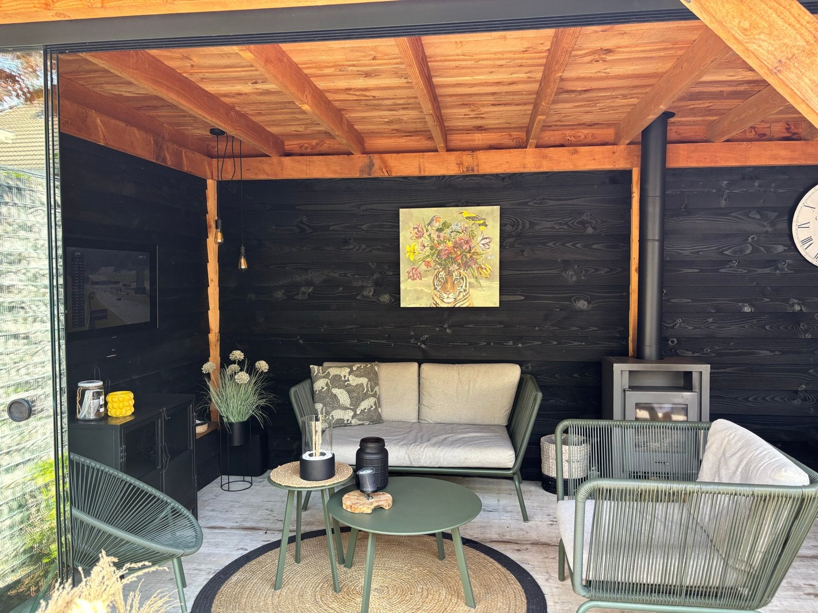 Loungeset Intratuin met kleine beschadiging, Ophalen, Overige materialen, Gebruikt, 3 zitplaatsen
