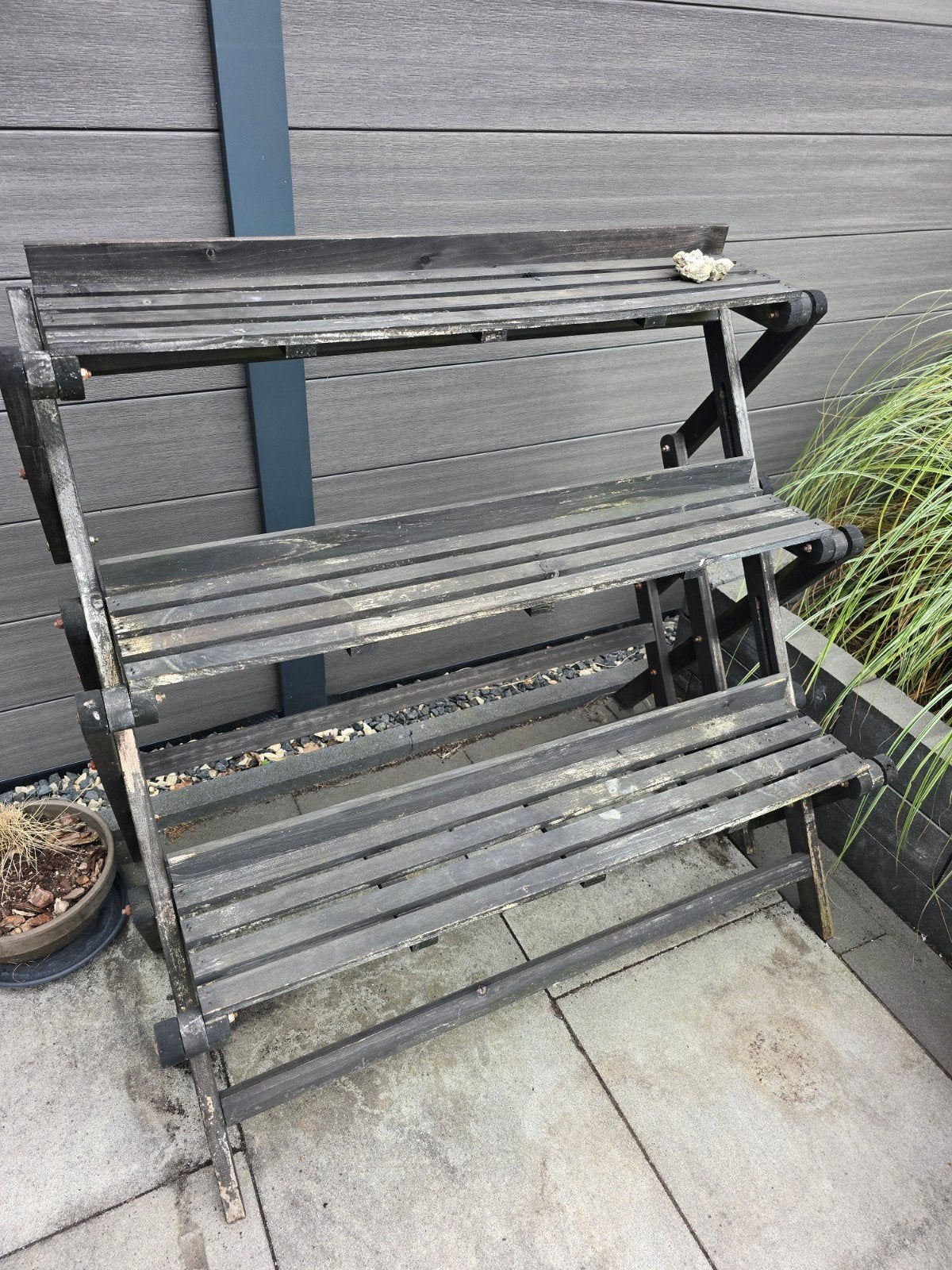 Opklapbaar tuinhekje - likje verf nodig, Tuin en Terras, Ophalen, Gebruikt, Hout, Tuinhek