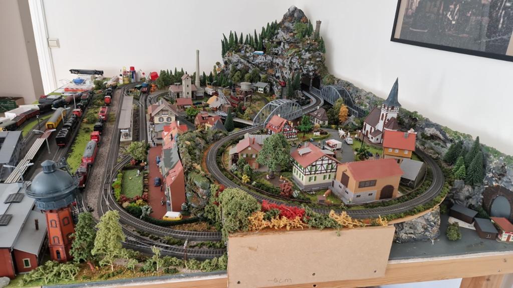 Zeer compleet merklin baan., Hobby en Vrije tijd, Modeltreinen | H0, Gelijkstroom of Wisselstroom, Ophalen, Overige merken, Gebruikt