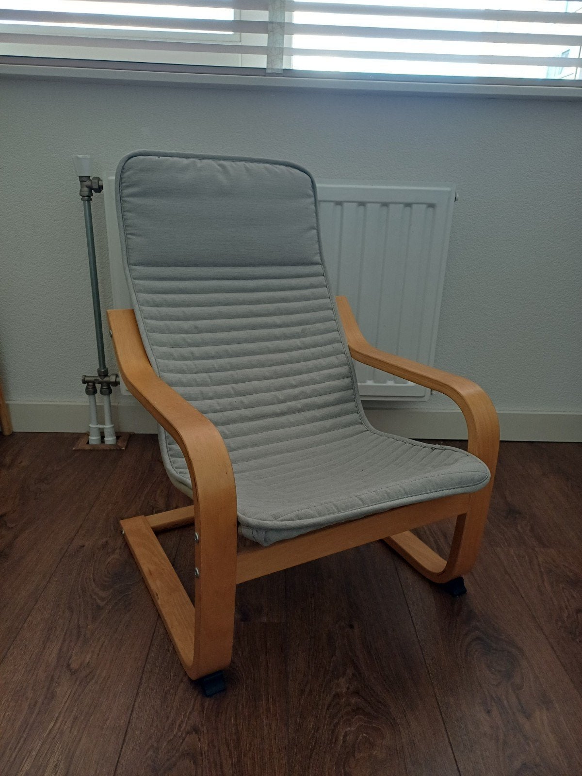 IKEA Poäng kinderfauteuil met grijs kussen, Kinderen en Baby's, Ophalen, Gebruikt, Overige typen