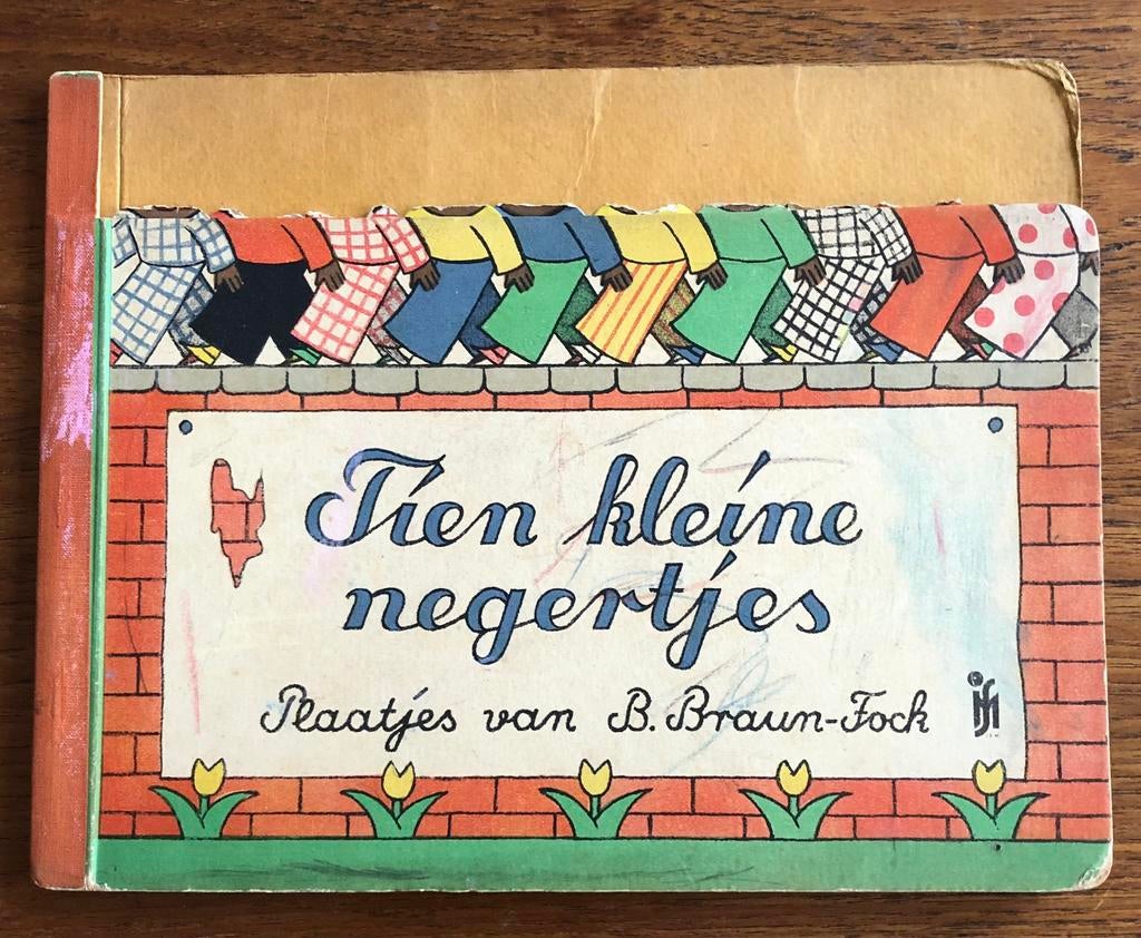 Tien kleine negertjes antiek kinderboekje (zonder hoofdjes), Ophalen of Verzenden