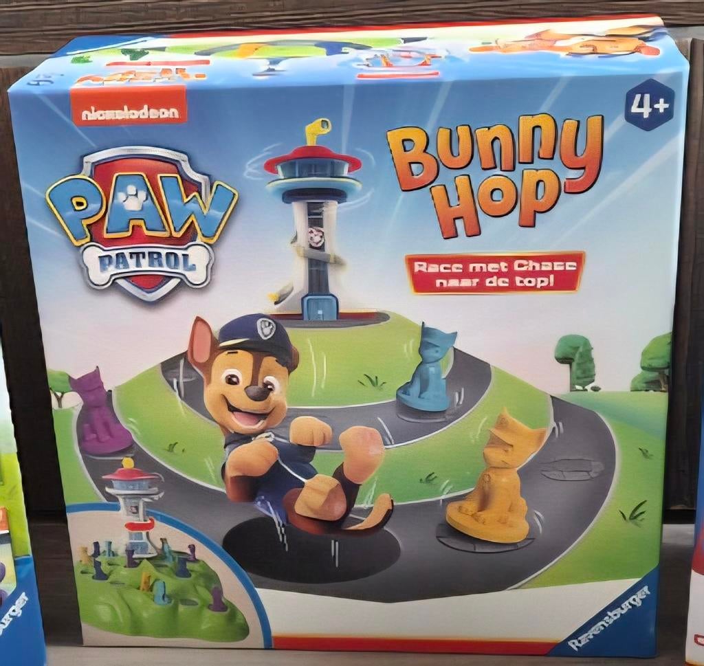 Paw Patrol Bunny Hop Race met Chase naar de top!, Een of twee spelers, Ophalen, Zo goed als nieuw, Ravensburger
