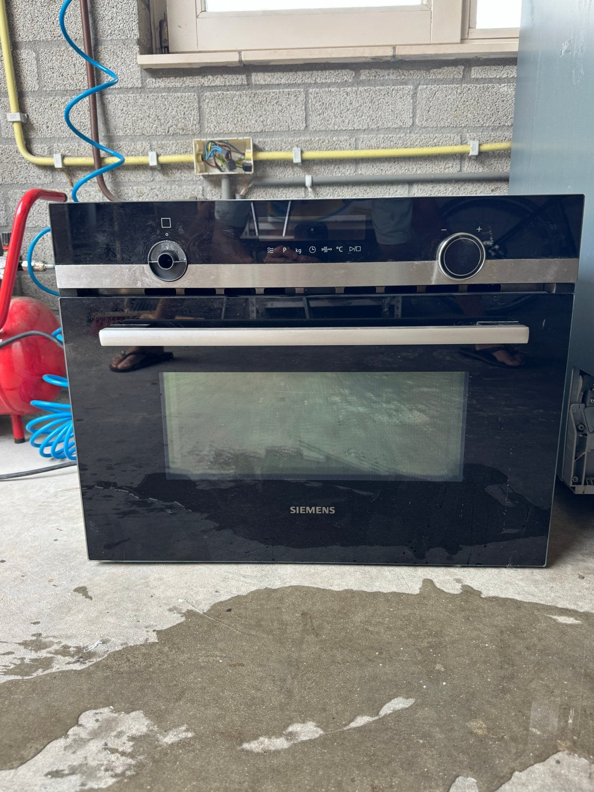 Siemens combi oven/magnetron CM585AMS0/02 - Inbouw, Gebruikt, Verzenden, 60 cm of meer, Inbouw