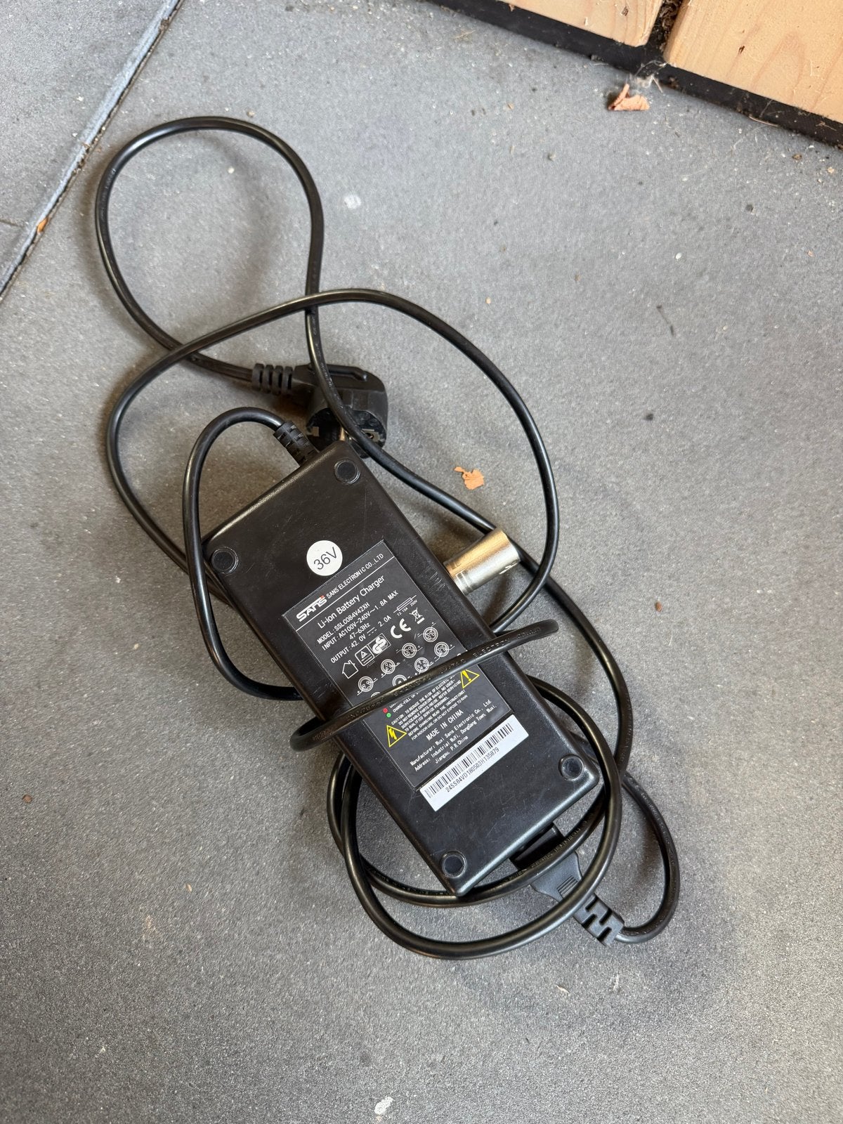 36V Li-ion Acculader voor E-bike/Scooter, Gebruikt