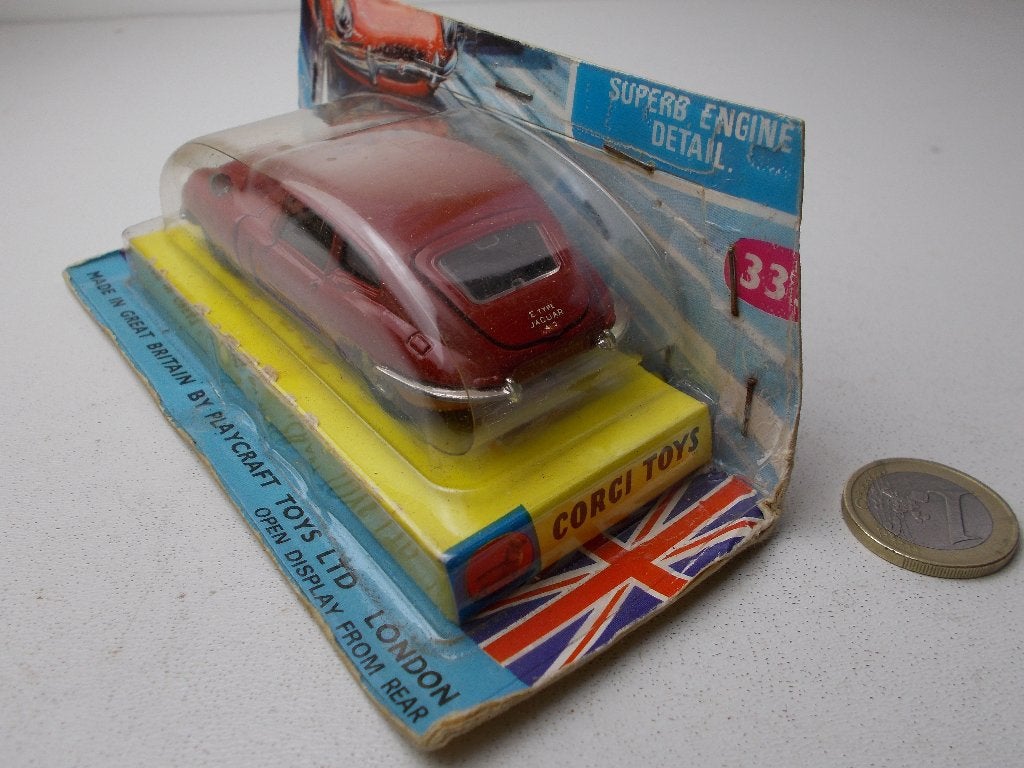 1969 Corgi Toys 335 JAGUAR 4.2 LITRE TYPE E. 2 + 2. Z.g.a.n!, Ophalen of Verzenden, Zo goed als nieuw, Auto, Corgi
