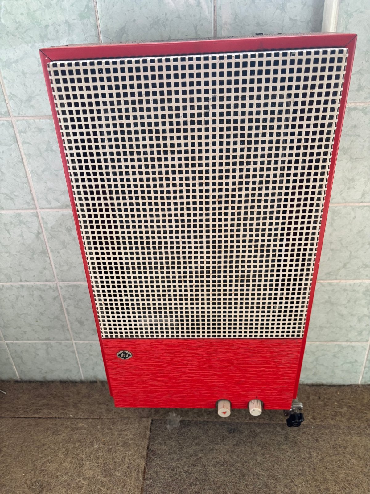 Vintage Dru gaskachel - Retro design, Doe-het-zelf en Verbouw, Verwarming en Radiatoren, Ophalen, Gebruikt, Kachel, Minder dan 60 cm