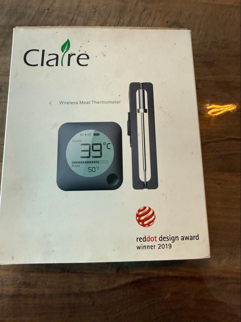 Claire Draadloze Vleesthermometer - Red Dot Design Award, Ophalen of Verzenden, Gebruikt