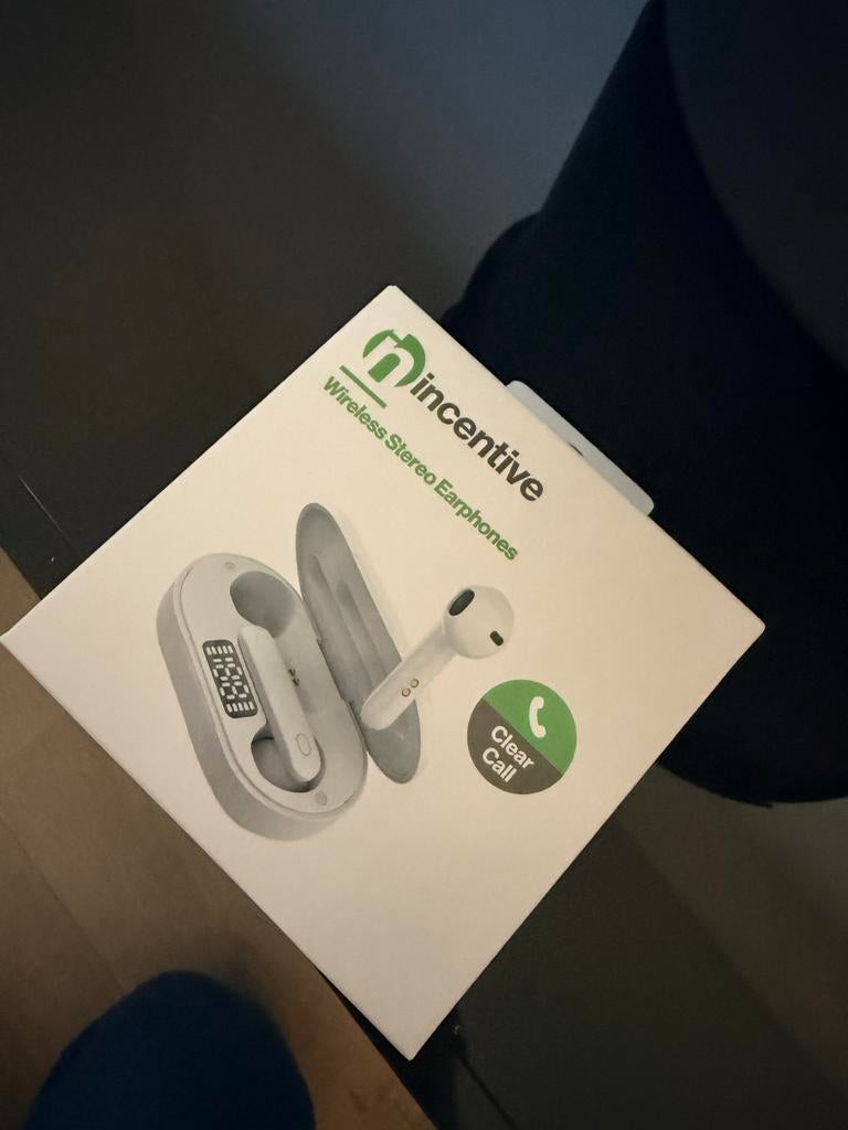 Incentive Draadloze Stereo Oortjes - Nieuw in Doos, Audio, Tv en Foto, Koptelefoons, Nieuw, Over oor (circumaural), Draadloos