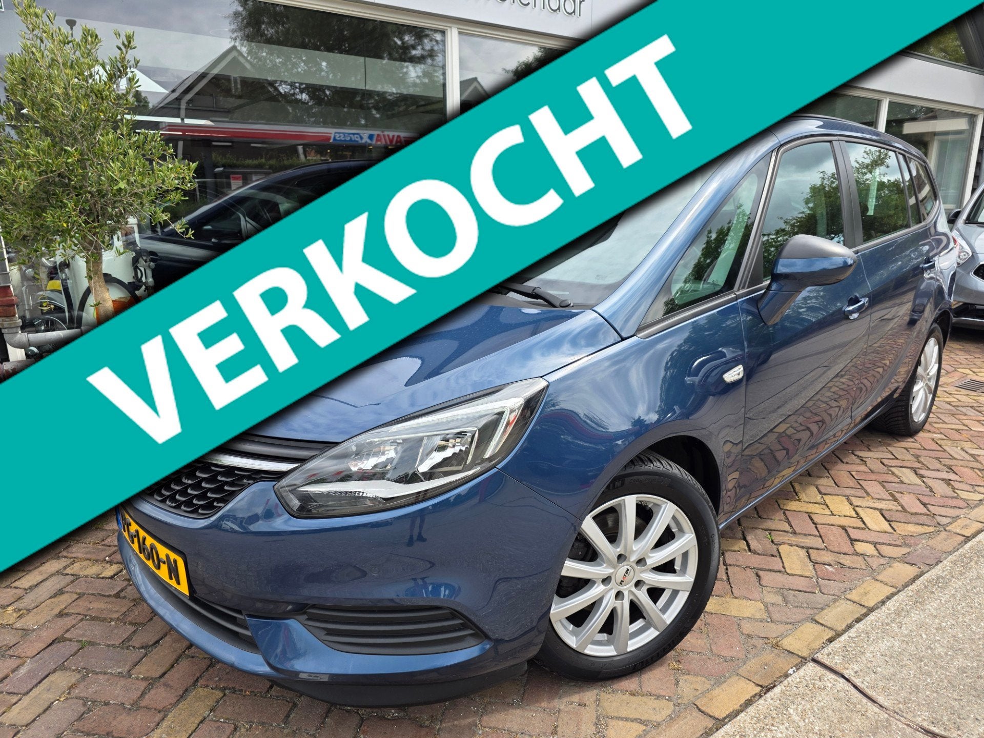 Opel Zafira 1.4 Turbo Online Edition,trekhaak,camera, Auto's, Gebruikt, Euro 6, Blauw, Origineel Nederlands