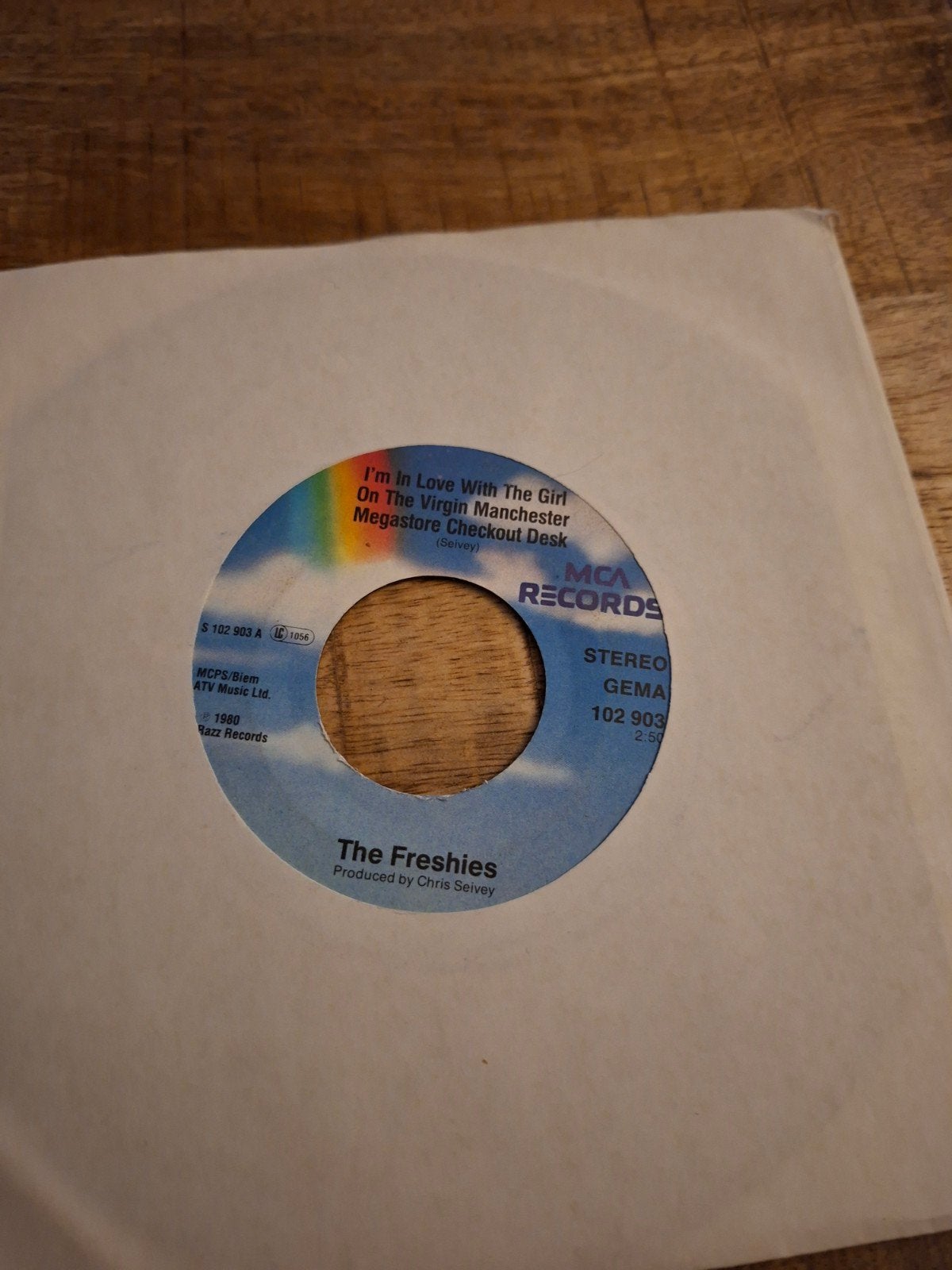 The freshies  / i'm in love with the girl on the virgin manc, Ophalen of Verzenden, Zo goed als nieuw, Pop
