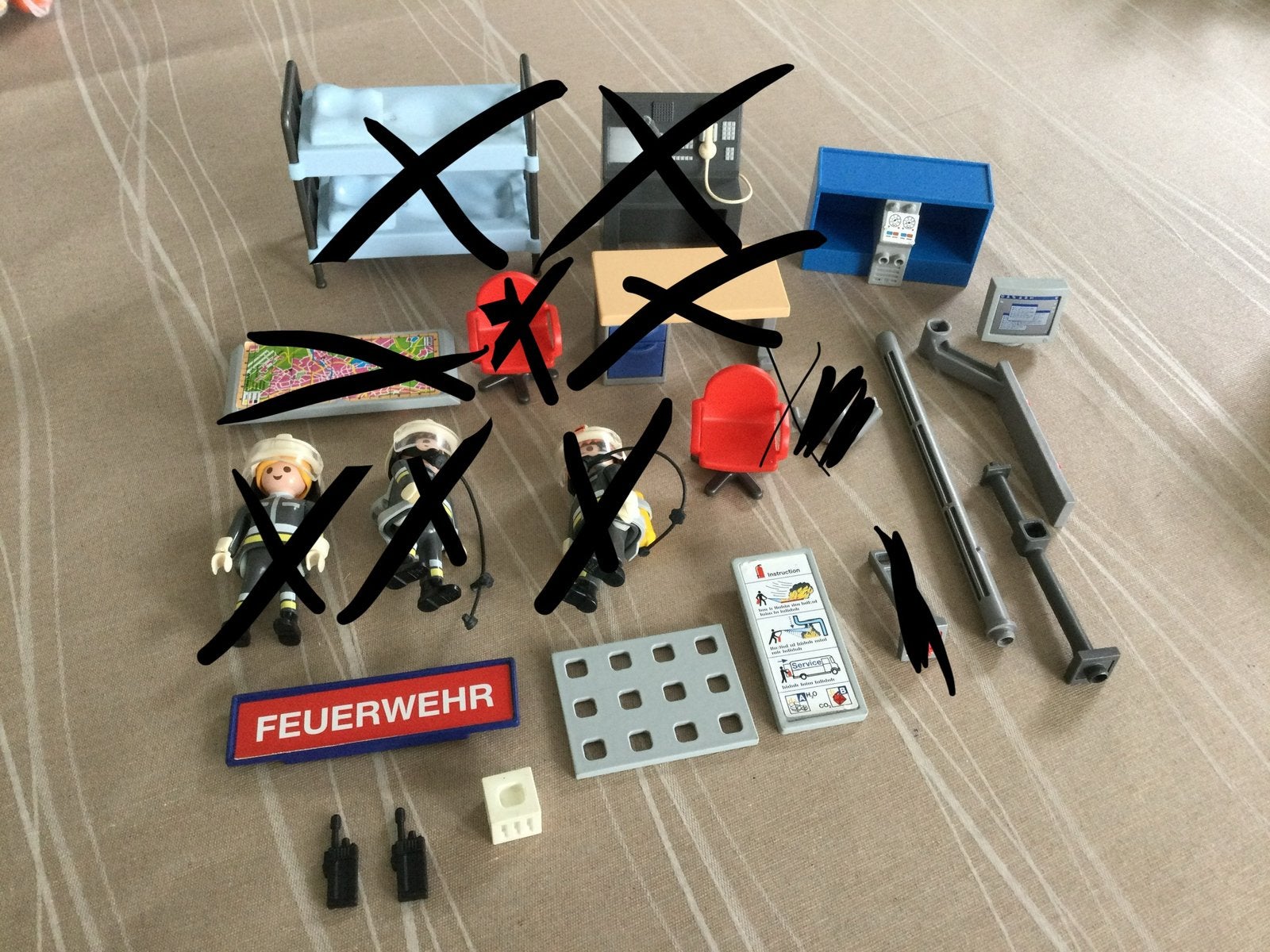 Playmobil accessoires brandweer., Ophalen of Verzenden, Zo goed als nieuw