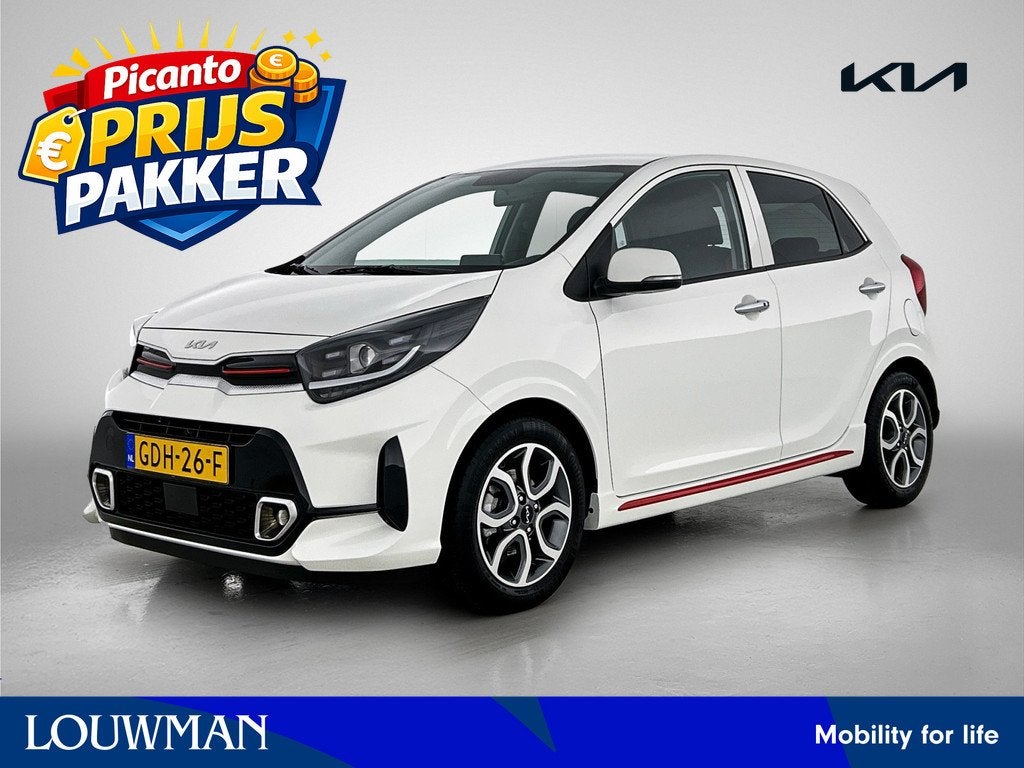 Kia Picanto 1.0 DPi GT-Line Lichtmetalen velgen | Lederen Be, Auto's, Kia, Bedrijf, Te koop, Picanto, ABS, Achteruitrijcamera