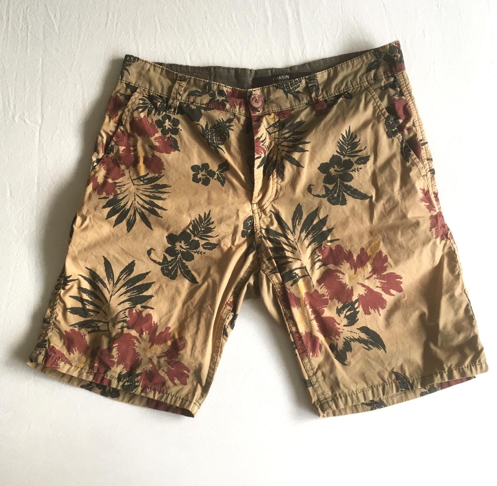 Heren Chasin short met floraal motief maat W31., Chasin, Beige, Ophalen of Verzenden, Gedragen
