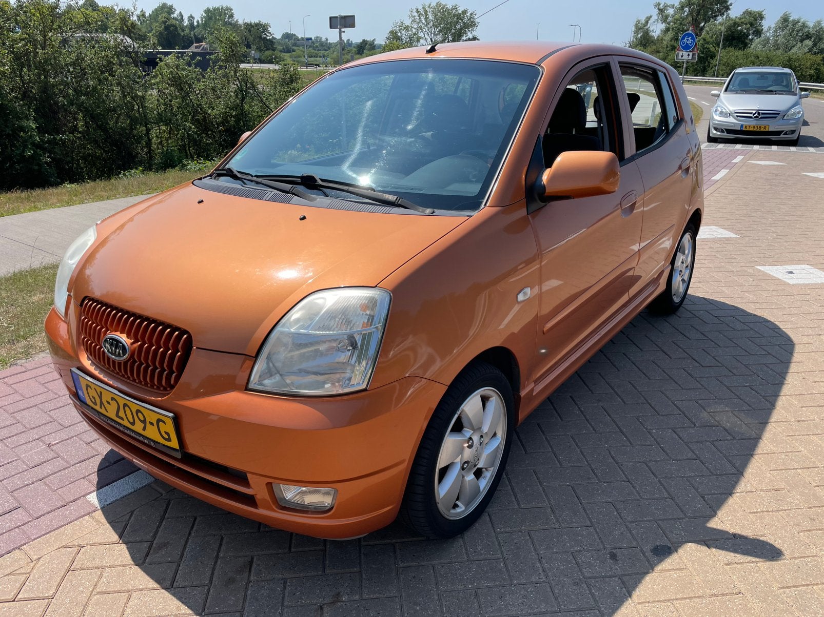 Kia Picanto 1.1 48KW 2005, Euro 6, Leder en Stof, Overige kleuren, Handgeschakeld