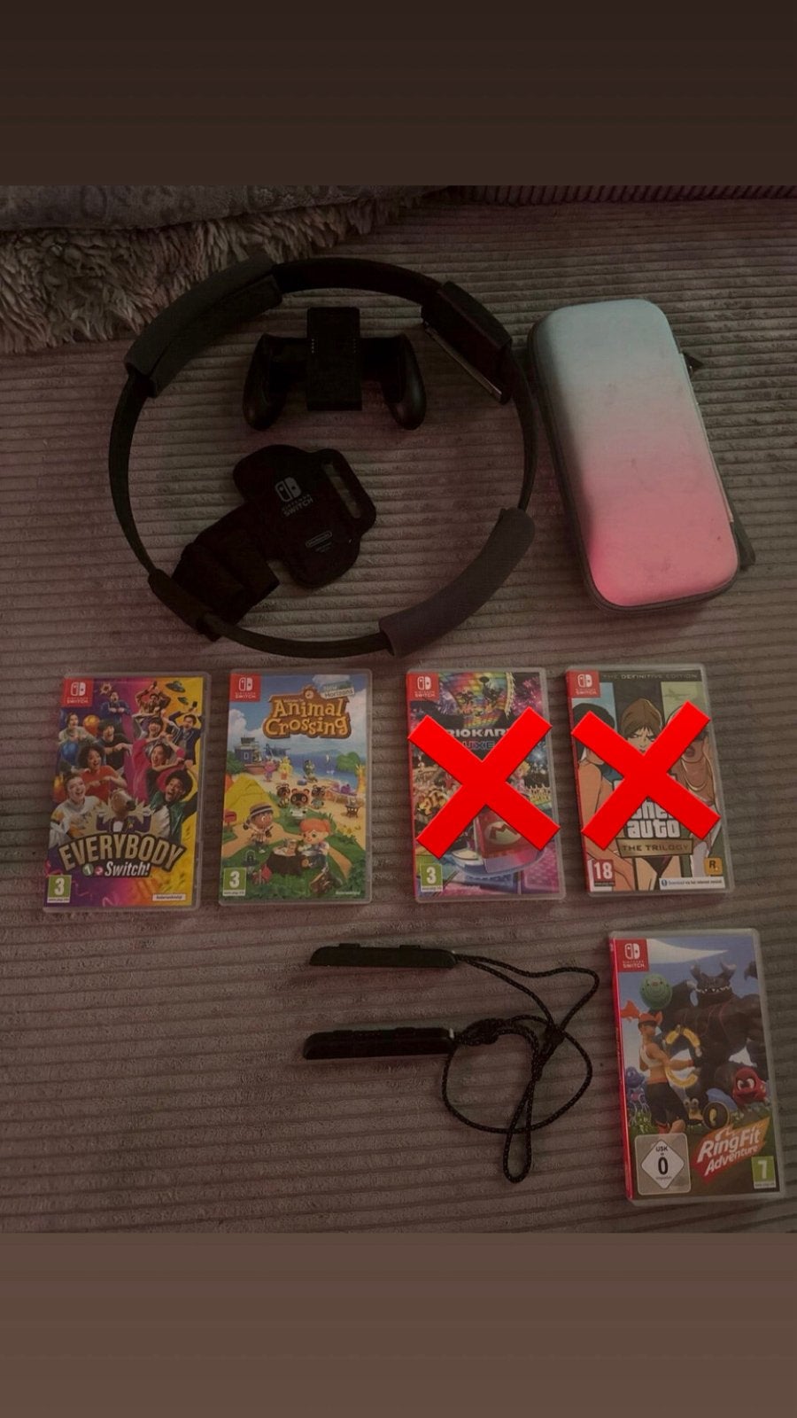 Nintendo Switch games en accessoires bundel, Spelcomputers en Games, Games | Nintendo Switch, Ophalen, Vanaf 18 jaar, Overige genres